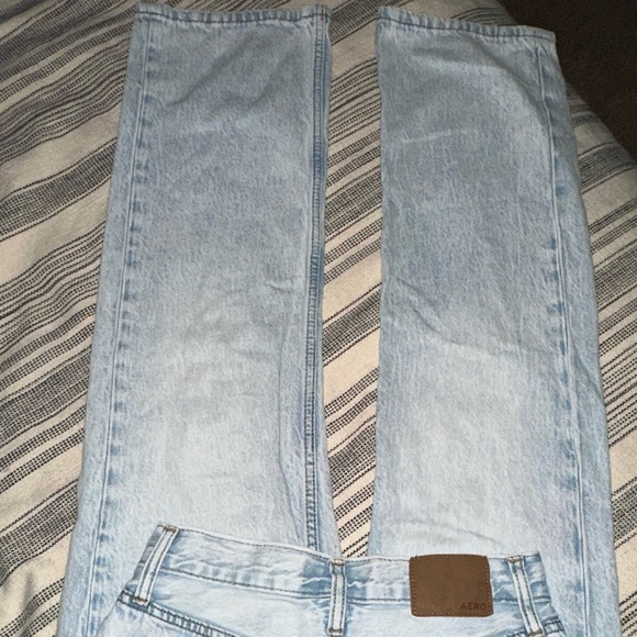 Aeropostale High Rise Baggy Light Blue Size 000 - Picture 7 of 7